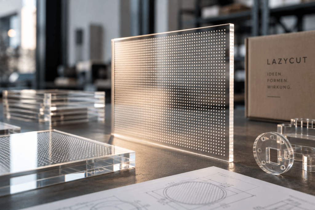 Individuelle Acrylteile und Lichtstreuscheiben als Kleinserie